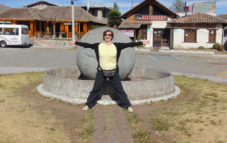 Tanja auf dem Äquator